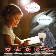 Load image into Gallery viewer, Ayeboovi Toddler Toys Talking Hamster Repeats What You Say in 2 Versions Baby Toys Gifts for Kids Fun Toys Retro Toys Plush Talking Toy for 3 4 5 Years Old Boys Girls - Image 2
