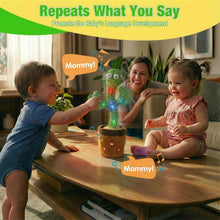 Load image into Gallery viewer, Ayeboovi Baby Toys Dancing Talking Cactus, Volume Adjustable Mimicking Recording Cactus Toy Repeats What You Say, Toddler Toys Singing Cactus with 120 Songs, Tummy Time Toys for Kids Boys Girls - Image 3
