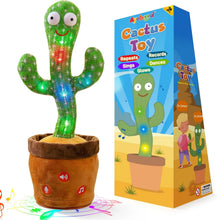 Load image into Gallery viewer, Ayeboovi Baby Toys Dancing Talking Cactus, Volume Adjustable Mimicking Recording Cactus Toy Repeats What You Say, Toddler Toys Singing Cactus with 120 Songs, Tummy Time Toys for Kids Boys Girls