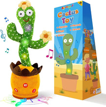 Load image into Gallery viewer, Ayeboovi Dancing Talking Cactus Baby Toy, Mimicking Recording Toy Repeats What You Say (Volume Adjustable Flowering Cactus)