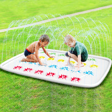 Load image into Gallery viewer, Ayeboovi Twist Splash Game – Water Toys Summer Outdoor Games 71'' Backyard Fountain Play Mat Sprinkler for Kids and Family