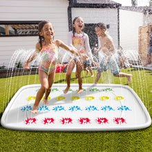 Load image into Gallery viewer, Ayeboovi Twist Splash Game – Water Toys Summer Outdoor Games 71'' Backyard Fountain Play Mat Sprinkler for Kids and Family