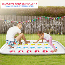 Load image into Gallery viewer, Ayeboovi Twist Splash Game – Water Toys Summer Outdoor Games 71'' Backyard Fountain Play Mat Sprinkler for Kids and Family