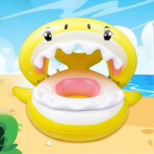 Load image into Gallery viewer, Baby Pool Float Swimming Float with Canopy Inflatable Floatie Swim Ring for Kids Aged 9-36 Months