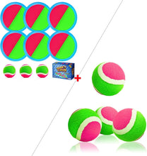 Load image into Gallery viewer, Beach Pool Toys Toss and Catch Ball Set Outdoor Kids Yard Games Beach Pool Games 3 4 5 6 7 8 + Year Old Boys Girls Toys Gifts 6 Paddles 7 Balls
