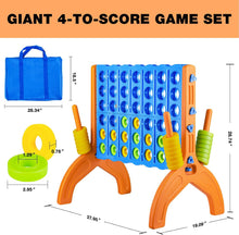 Load image into Gallery viewer, Ayeboovi Giant 4-in-A-Row, Jumbo 4-to-Score Yard Game for Kids and Adults Indoor Outdoor Party Family Connect Games Set with Quick Release Slider &amp; Carrying Bag - Image 3
