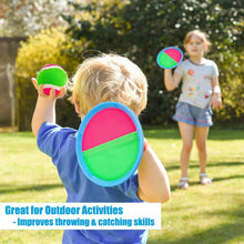 Load image into Gallery viewer, Ayeboovi Toss and Catch Ball Game Outdoor Beach Pool Kids Toys Outside Lawn Yard Games (2 Paddles 2 Balls) - Image 8
