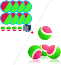 Load image into Gallery viewer, Beach Pool Toys Toss and Catch Ball Set Outdoor Toys for Kids Yard Beach Pool Games with 8 Paddles 8 Balls for 3 4 5 6 7 8 + Year Old Boys Girls Toys Easter Valentine Gifts
