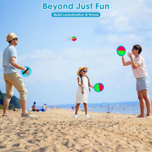 Load image into Gallery viewer, Ayeboovi Toss and Catch Ball Set Boys Toys Outdoor Toys Yard Games Outside Games Beach Toys for Kids Ball and Catch Game with 4 Paddles and 4 Balls [Upgraded Version] - Image 3
