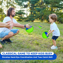 Load image into Gallery viewer, Ayeboovi Toss and Catch Ball Game Outdoor Beach Pool Toys for Kids Games 6 Paddle 3 Balls Pool Beach Lawn Yard Games 3 4 5 6 7 8+ Year Old Toddler Boys Girls Birthday Gift Stocking Stuffers - Image 4
