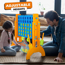 Load image into Gallery viewer, Giant 4-in-A-Row, Jumbo Connect Game with Adjustable Height, Yard Game for Kids and Adults, 4-to-Score Family Game with Mesh Pocket - Image 4
