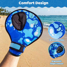 Load image into Gallery viewer, Ayeboovi Water Baseball Gloves Bouncing Ball Set for Pool Toys Lake Beach Games,2 Baseball Style Glove for Catch Skipping Ball, Birthday Gift for Boy Girl Kid Age 8-12 &amp; Adult Teen, Blue - Image 6
